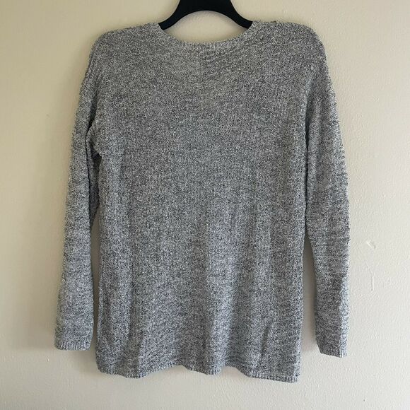 Calvin Klein Jeans Gray Marled Textured Knit Sweater - Size Medium - Cozycore - Picture 5 of 5